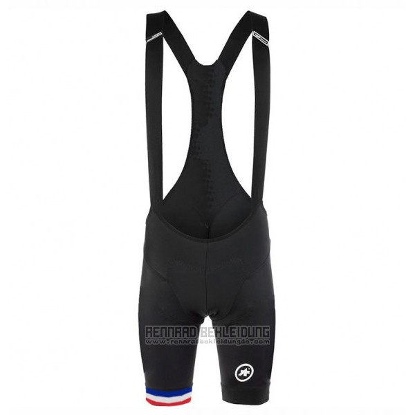 2017 Fahrradbekleidung Assos Champion Frankreich Trikot Kurzarm und Tragerhose